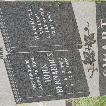 SWART John Bernardus 1923-1986