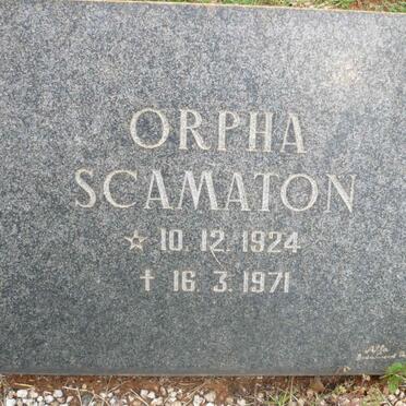 SCAMATON Orpha 1924-1971
