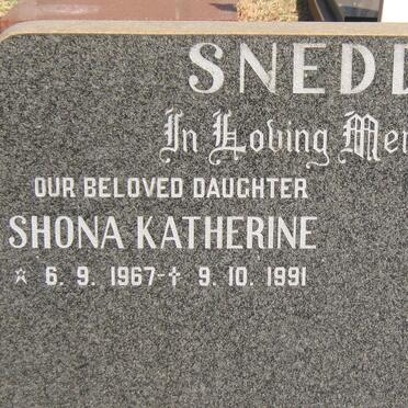 SNEDDEN Shona Katherine 1967-1991