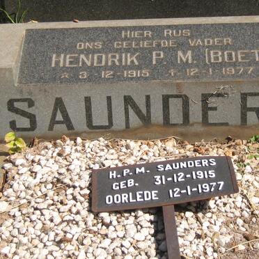 SAUNDERS Hendrik P.M. 1915-1977