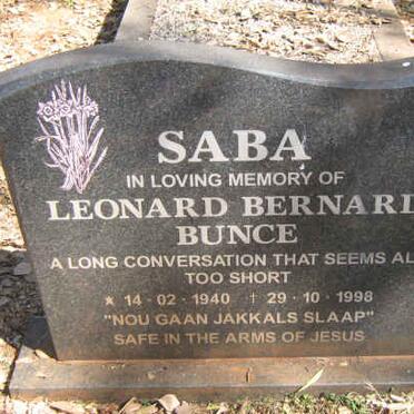 SABA Leonard Bernard Bunce 1940-1998