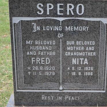 SPERO Fred 1920-1979 &amp; Nita 1925-1986