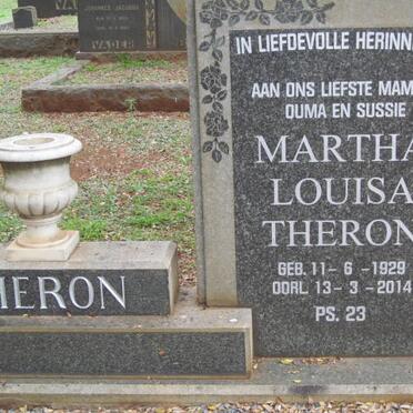 THERON Jacob Coenraad 1927-1956 &amp; Martha Louisa 1929-2014