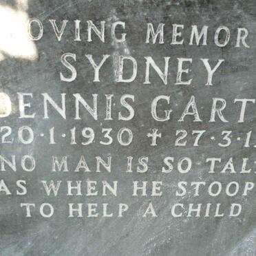 WILSON Sydney Dennis Garth 1930-1982