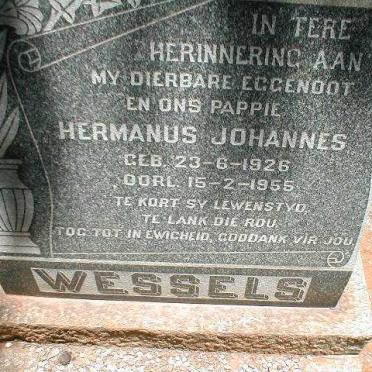WESSELS Hermanus Johannes 1926-1955