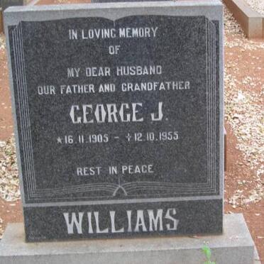 WILLIAMS George J. 1905-1955