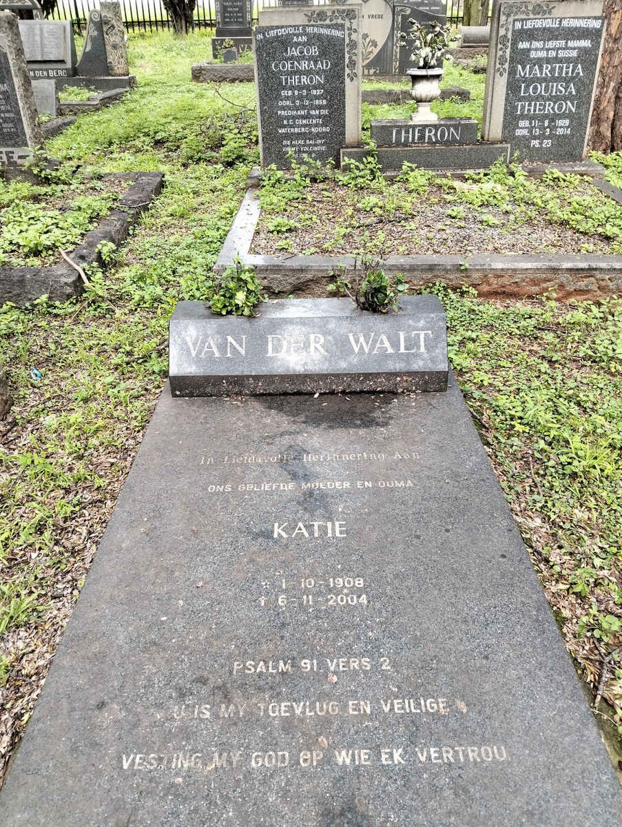 WALT Katie, van der 1908-2004
