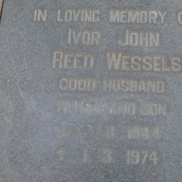 WESSELS Ivor John Reed 1944-1974