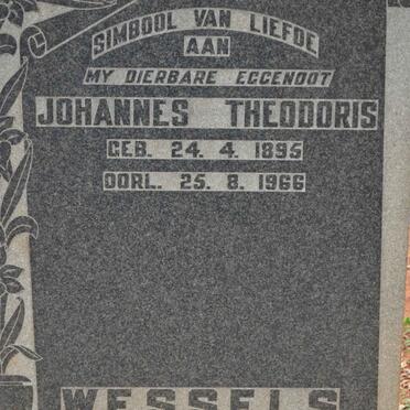 WESSELS Johannes Theodoris 1895-1966