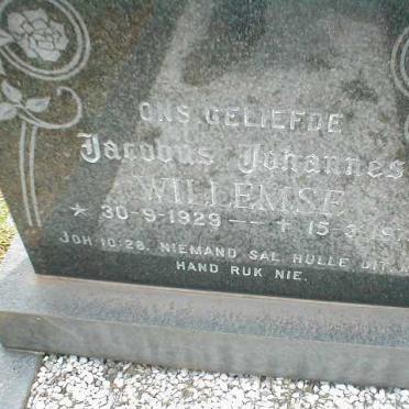 WILLEMSE Jacobus Johannes 1929-1975