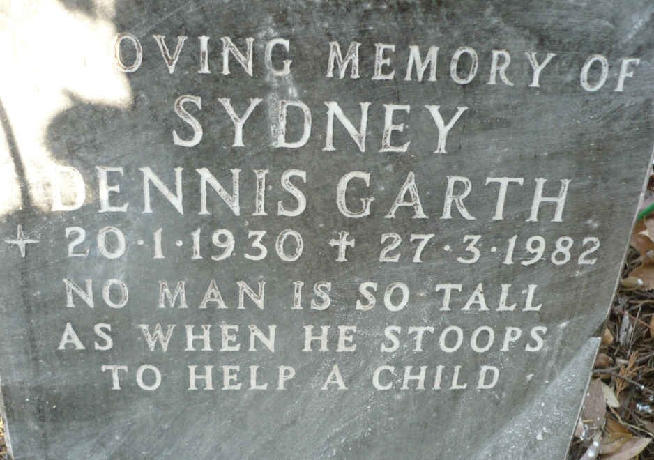 WILSON Sydney Dennis Garth 1930-1982