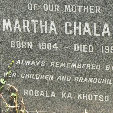 CHALALE Martha 1904-1959