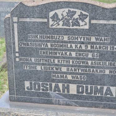 DUMA Josiah -1949
