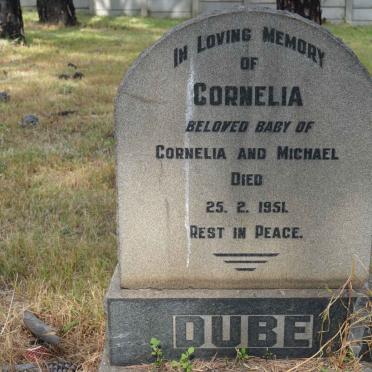 DUBE Cornelia -1951