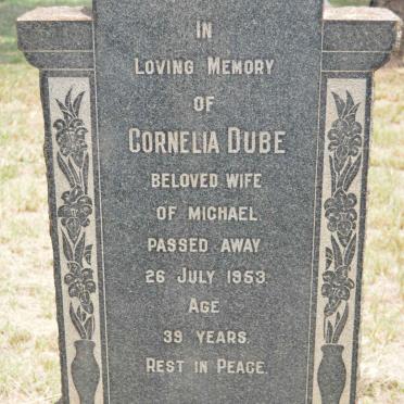 DUBE Cornelia -1953