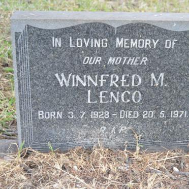 LENCO Winnfred M. 1928-1971