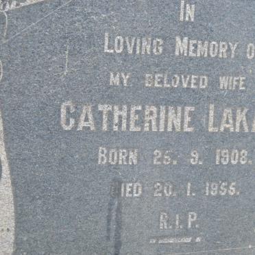 LAKAJE Catherine 1908-1956
