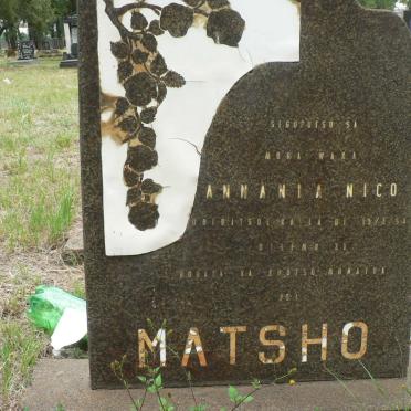 MATSHO Annania Nico -1954