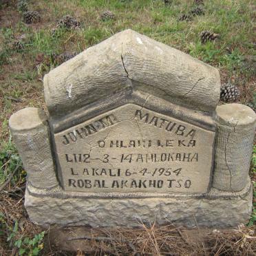 MATUBA John M. -1954