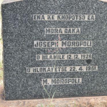 MOROPOLI Joseph 1926-1951
