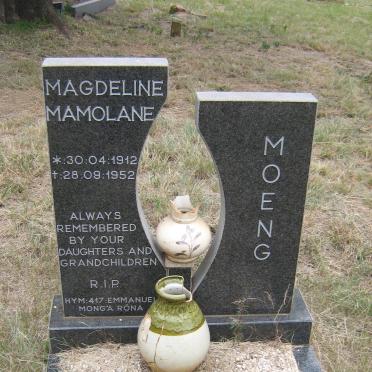 MOENG Magdeline Mamolane 1912-1952