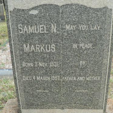 MARKUS Samuel N. 1931-1957