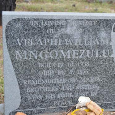 MNGOMEZULU Velaphi William 1938-1956