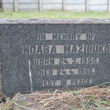 MAZIBUKO Ndaba 1950-1950
