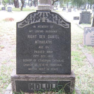 MDLULI Daniel Mthakathi -1952