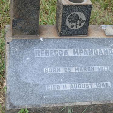MPANDANA Rebecca 1917-1948