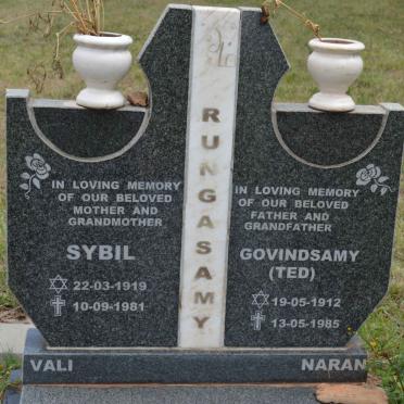 RUNGASAMY Govindsamy 1912-1985 &amp; Sybil 1919-1981