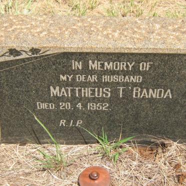 T'BANDA Mattheus -1952