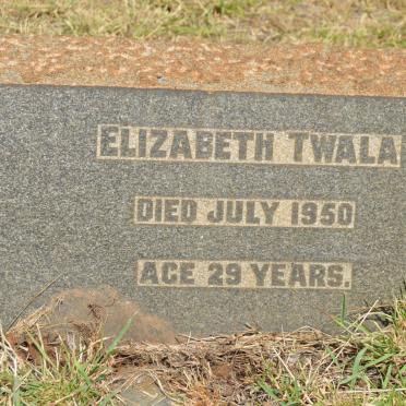 TWALA Elizabeth -1950