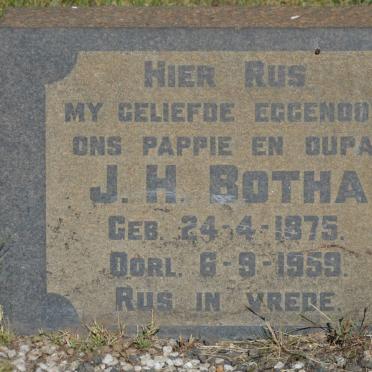 BOTHA J.H. 1875-1959