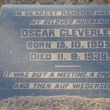 CLEVERLEY Oscar 1905-1938