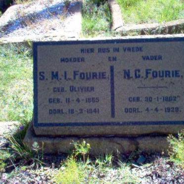 FOURIE N.C. 1862-1928 &amp; S.M.I. OLIVIER 1865-1941