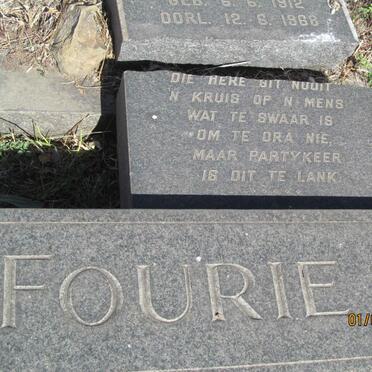 FOURIE Magdalena Margaretha Elizabeth 1912-1968