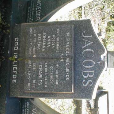 JACOBS Charles 1872-1957 &amp; Anna Johanna Helena 1891-1968
