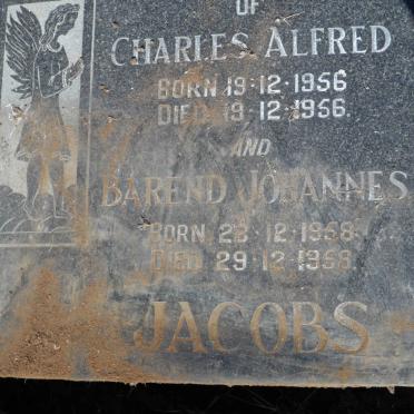 JACOBS Charles Alfred 1956-1956 :: JACOBS Barend Johannes 1958-1958