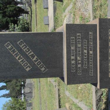 JORDAAN Johannes Lodewicus 1916-1939