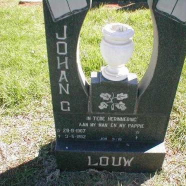 LOUW Johan G. 1907-1982