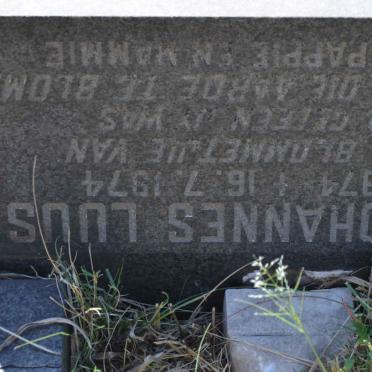 LUUS Frans Johannes 1974-1974
