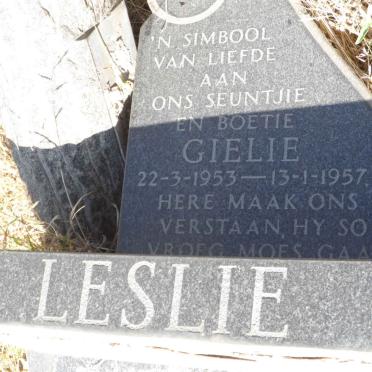LESLIE Gielie 1953-1957