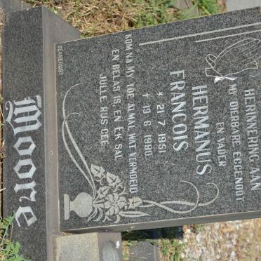 MOORE Hermanus Francois 1951-1980