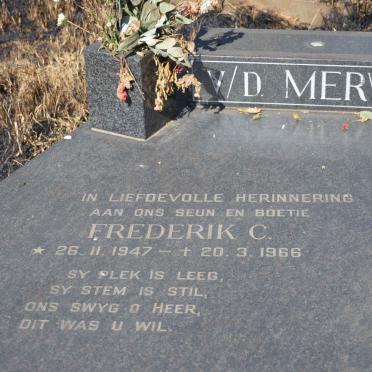 MERWE Frederik C., v.d. 1947-1966
