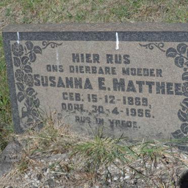 MATTHEE Susanna E. 1869-1956