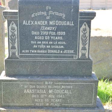 McDOUGALL Alexander -1939