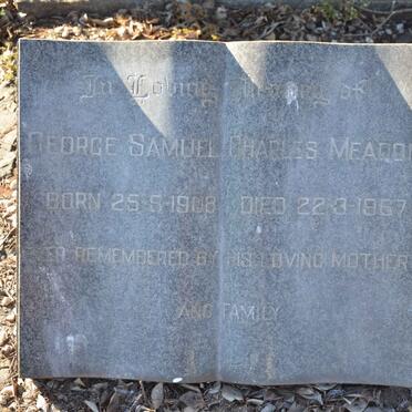 MEADON George Samuel Charles 1908-1967
