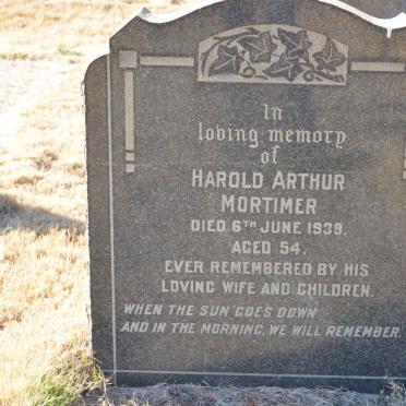 MORTIMER Harold Arthur -1939