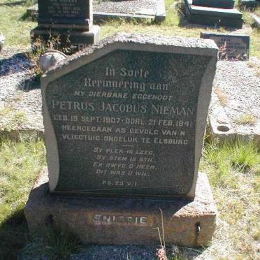 NIEMAN Petrus Jacobus 1907-1941